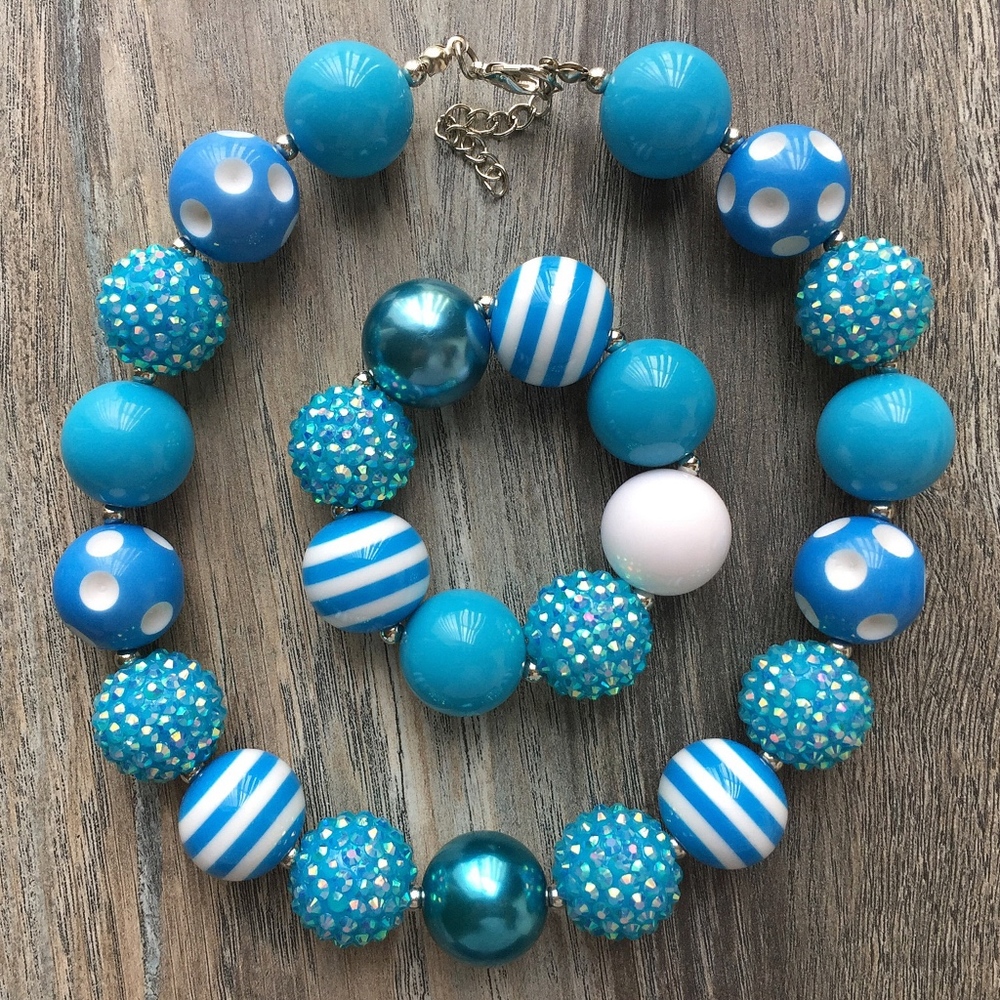 Bubblegum Necklaces and Baby Bracelet.